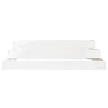Jardinière Blanc 107x107x27 cm Bois massif de pin