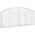 Panier de gabions arqué 200x30x80/100 cm Fer galvanisé