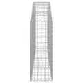 Panier de gabions arqué 200x30x80/100 cm Fer galvanisé