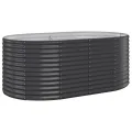 Lit surélevé de jardin Acier enduit de poudre Anthracite