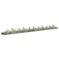 Lit surélevé à gabion Acier galvanisé 450x30x10 cm
