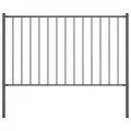 Panneau clôture poteau Acier enduit poudre 1,7x0,75m Anthracite