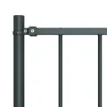 Panneau clôture poteau Acier enduit poudre 1,7x0,75m Anthracite