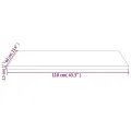 Dessus de table 110x60x2,5 cm bois de pin massif rectangulaire