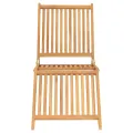 Chaise longue bois de teck solide