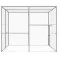 Cage pour chat 3x3x2,5 m Acier galvanisé