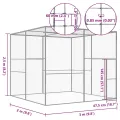 Cage pour chat 3x3x2,5 m Acier galvanisé