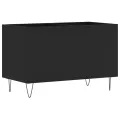Armoire à disques noir 74,5x38x48 cm bois d'ingénierie