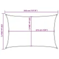 Voile d'ombrage 160 g/m² Orange 2,5x3,5 m PEHD
