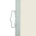 Auvent latéral rétractable de patio 170x300 cm Crème