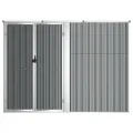 Abri à outils de jardin Gris 225x89x161 cm Acier galvanisé