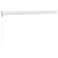 Auvent rétractable jaune et blanc 3,5x2,5 m tissu et aluminium