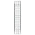 Panier de gabions arqué 100x30x120/140 cm Fer galvanisé