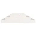Jardinière Blanc 110x110x27 cm Bois massif de pin