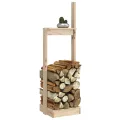 Porte-bûches 33,5x30x110 cm Bois massif de pin