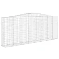 Panier de gabions arqué 400x50x160/180 cm Fer galvanisé