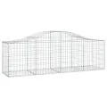 Paniers à gabions arqués 20 pcs 200x50x60/80 cm fer galvanisé