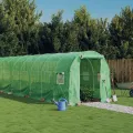 Serre avec cadre en acier vert 40 m² 20x2x2 m
