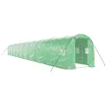 Serre avec cadre en acier vert 40 m² 20x2x2 m