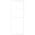 Porte coulissante Verre ESG dépoli et aluminium 76x205 cm Blanc