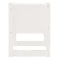 Jardinières 2 pcs Blanc 40x40x52,5 cm Bois massif de pin
