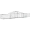 Paniers à gabions arqués 7 pcs 300x50x40/60 cm fer galvanisé