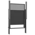 Ensemble à manger de jardin 5 pcs anthracite acier