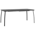 Ensemble à manger de jardin 5 pcs anthracite acier