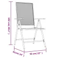 Ensemble à manger de jardin 5 pcs anthracite acier