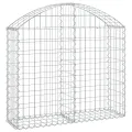 Panier de gabions arqué 100x30x80/100 cm Fer galvanisé