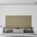 Panneaux muraux 12 pcs Cappuccino 60x15 cm Similicuir 1,08 m²