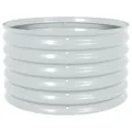 Lit surélevé de jardin 80x80x44 cm Acier galvanisé Argenté