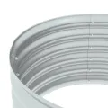 Lit surélevé de jardin 80x80x44 cm Acier galvanisé Argenté
