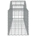 Paniers à gabions arqués 10 pcs 200x50x60/80 cm Fer galvanisé