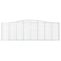 Paniers à gabions arqués 7 pcs 400x50x120/140 cm Fer galvanisé