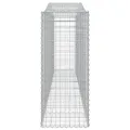 Paniers à gabions arqués 7 pcs 400x50x120/140 cm Fer galvanisé