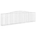 Panier de gabions arqué 400x30x100/120 cm Fer galvanisé