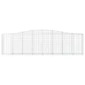 Panier de gabions arqué 400x30x100/120 cm Fer galvanisé