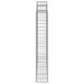 Paniers à gabions arqués 2 pcs 200x30x180/200 cm Fer galvanisé