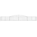 Paniers à gabions arqués 7 pcs 400x30x40/60 cm Fer galvanisé