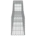 Paniers à gabions arqués 7 pcs 400x30x40/60 cm Fer galvanisé