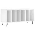 Armoire à disques blanc brillant 100x38x48 cm bois d'ingénierie