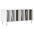 Armoire à disques blanc brillant 100x38x48 cm bois d'ingénierie