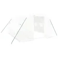 Serre avec cadre en acier blanc 12 m² 4x3x2 m