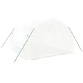 Serre avec cadre en acier blanc 12 m² 4x3x2 m
