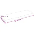 Dessus de table 100x40x(2-6) cm bois de chêne massif non traité