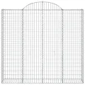 Paniers à gabions arqués 18 pcs 200x50x180/200 cm Fer galvanisé