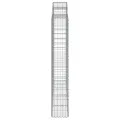 Paniers à gabions arqués 18 pcs 200x50x180/200 cm Fer galvanisé