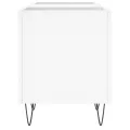 Armoire à disques blanc 121x38x48 cm bois d'ingénierie