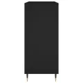 Armoire à disques noir 84,5x38x89 cm bois d'ingénierie